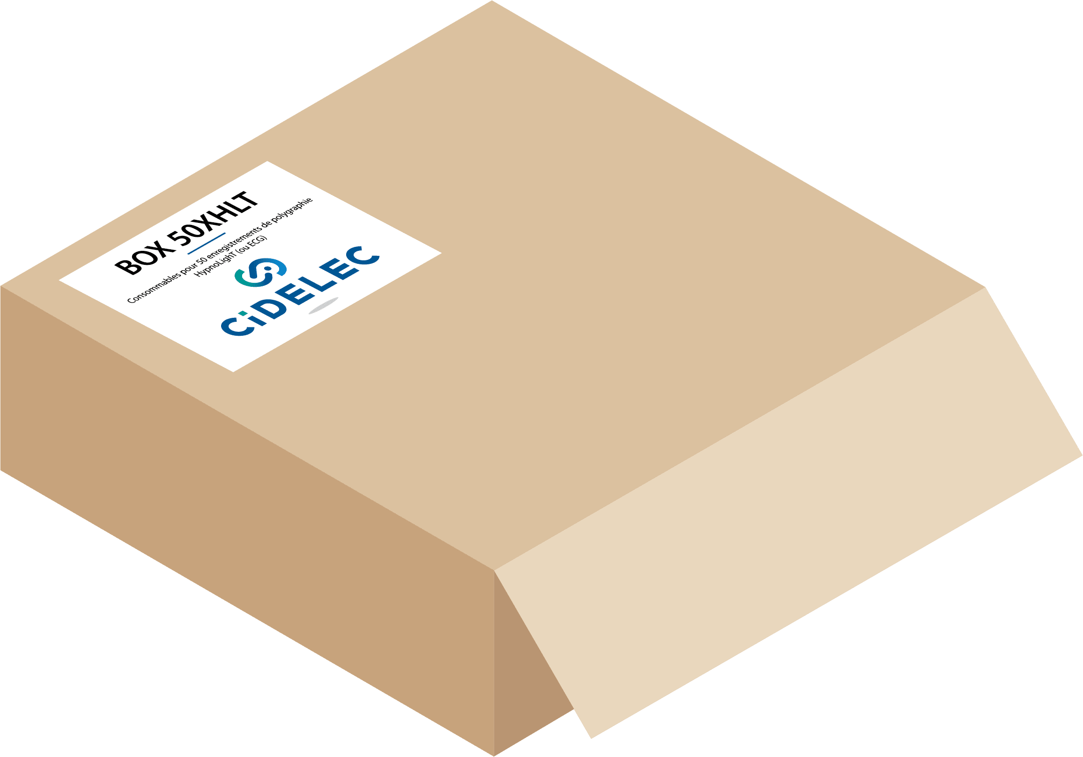 BOX50XHLT - Pour la réalisation de 50 enregistrements de polygraphie HypnoLighT-255